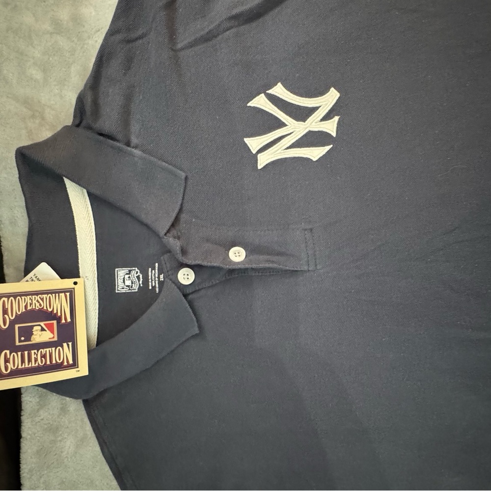 Dad Blue Polo Shirt Classic Design- New York Yankees - New